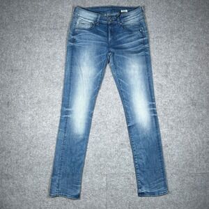 G‎ Star Raw denim jeans womens 27x32 Blue Attacc Mid Straight casual work